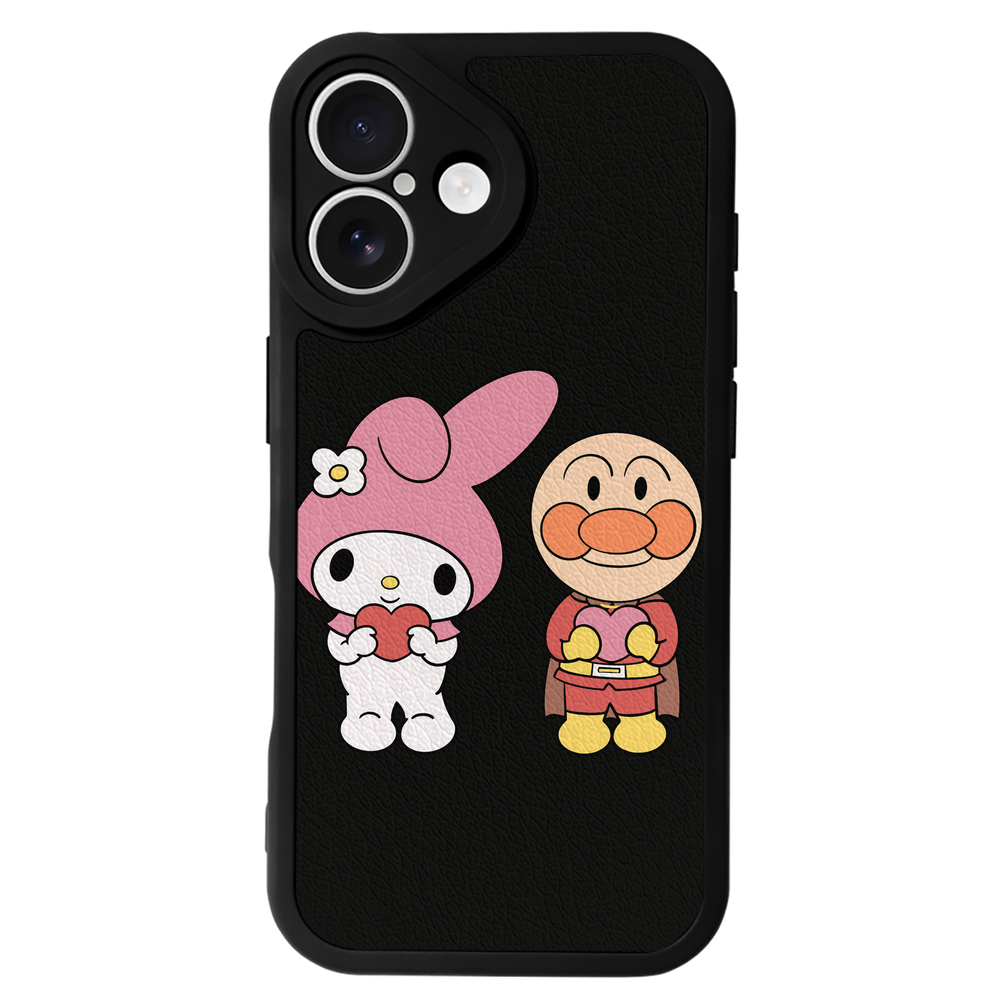 （画像用） アンパンマン Anpanman 【iPhone 16シリーズ対応】シリコンスマホケース（レザー調） 材質：シリコン
